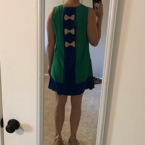 Blue and Green Dress - Picture 2 of 5